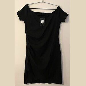 NWT 1X Fashion Nova The Night We Met Mini Dress in Black